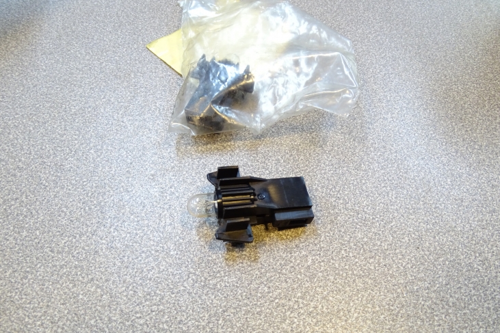 Lamphouder met lampje voor nummerplaatverlichting Vw Golf 2